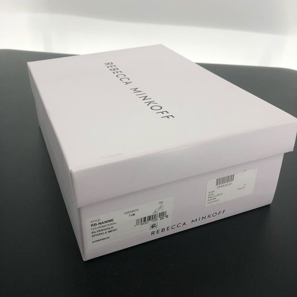 Rebecca Minkoff Nanine Silver Gold Strappy Ankle Strap Heeled Sandals - Picture 2 of 14